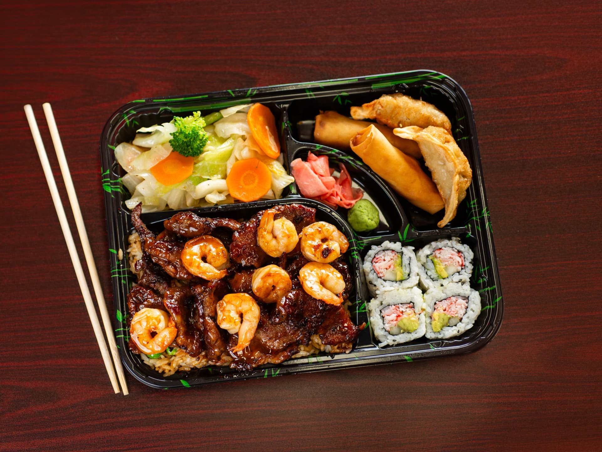 Beef & Shrimp Bento